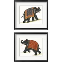 Framed India Elephant 2 Piece Framed Art Print Set
