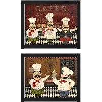 Framed 'Italian Chefs 2 Piece Framed Art Print Set' border=