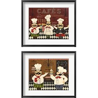 Framed 'Italian Chefs 2 Piece Framed Art Print Set' border=