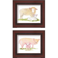 Framed Life on the Farm Animal Element 2 Piece Framed Art Print Set