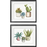 Framed Mixed Greens 2 Piece Framed Art Print Set