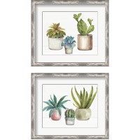 Framed Mixed Greens 2 Piece Framed Art Print Set