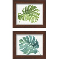 Framed 'Mixed Greens  2 Piece Framed Art Print Set' border=