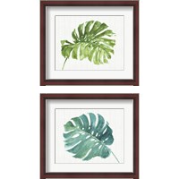 Framed 'Mixed Greens  2 Piece Framed Art Print Set' border=