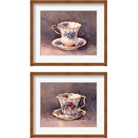 Framed 'Teacup 2 Piece Framed Art Print Set' border=