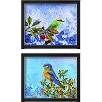 Framed 'Bird Collection 2 Piece Framed Art Print Set' border=