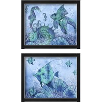 Framed Ocean Blues 2 Piece Framed Art Print Set