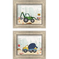 Framed Kids Construction 2 Piece Framed Art Print Set