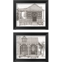 Framed Fall Cabin 2 Piece Framed Art Print Set