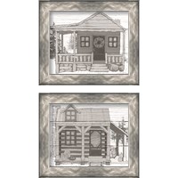 Framed Fall Cabin 2 Piece Framed Art Print Set
