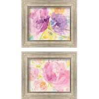 Framed Spring Abstracts Florals 2 Piece Framed Art Print Set