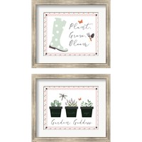 Framed 'Garden 2 Piece Framed Art Print Set' border=