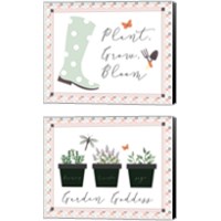 Framed 'Garden 2 Piece Canvas Print Set' border=