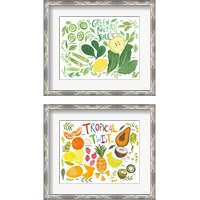 Framed 'Fruity Smoothie 2 Piece Framed Art Print Set' border=