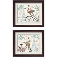 Framed 'Paris Tour 2 Piece Framed Art Print Set' border=