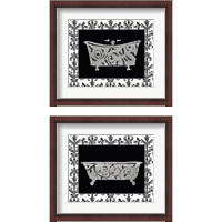 Framed 'Paris Hotel Tub 2 Piece Framed Art Print Set' border=