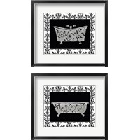 Framed 'Paris Hotel Tub 2 Piece Framed Art Print Set' border=