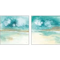 Framed Cumulus Emerald 2 Piece Art Print Set