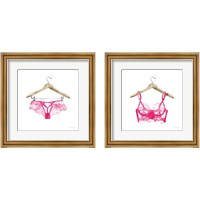 Framed 'Hand Wash 2 Piece Framed Art Print Set' border=