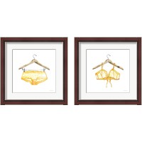 Framed 'Hand Wash 2 Piece Framed Art Print Set' border=