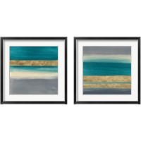 Framed Gold Emerald 2 Piece Framed Art Print Set