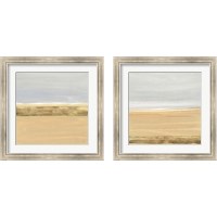 Framed 'Gold Strips 2 Piece Framed Art Print Set' border=