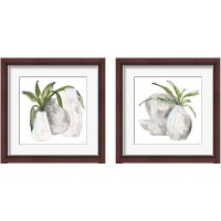 Framed 'Three Vases 2 Piece Framed Art Print Set' border=