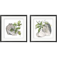 Framed 'Two Vases 2 Piece Framed Art Print Set' border=