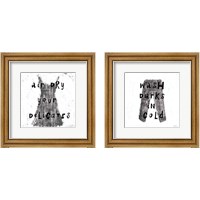 Framed 'Laundry Rules 2 Piece Framed Art Print Set' border=