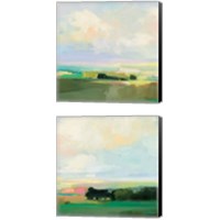 Framed 'Summer Sky 2 Piece Canvas Print Set' border=
