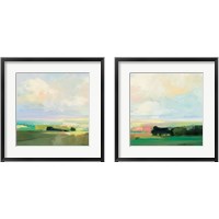 Framed 'Summer Sky 2 Piece Framed Art Print Set' border=