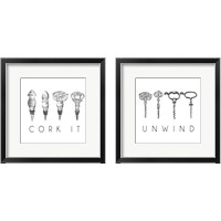 Framed Unwind & Cork It 2 Piece Framed Art Print Set