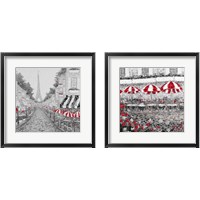 Framed Splash Of Red In Paris 2 Piece Framed Art Print Set