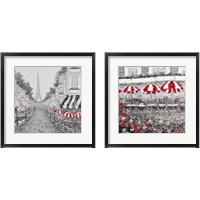 Framed Splash Of Red In Paris 2 Piece Framed Art Print Set