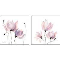 Framed 'Floral Sway 2 Piece Art Print Set' border=