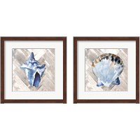 Framed 'Modern Coastal 2 Piece Framed Art Print Set' border=