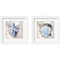 Framed Modern Coastal 2 Piece Framed Art Print Set