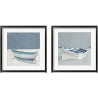 Framed 'Docked Ashore 2 Piece Framed Art Print Set' border=