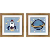 Framed 'Kids Space 2 Piece Framed Art Print Set' border=