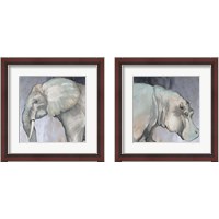 Framed Safari Animal 2 Piece Framed Art Print Set