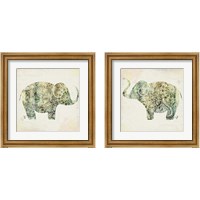 Framed Boho Elephant 2 Piece Framed Art Print Set