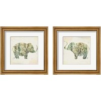 Framed 'Boho Elephant 2 Piece Framed Art Print Set' border=
