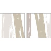 Framed 'Gray Strokes 2 Piece Art Print Set' border=