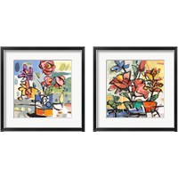 Framed 'Southern Florals 2 Piece Framed Art Print Set' border=