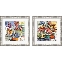 Framed 'Southern Florals 2 Piece Framed Art Print Set' border=