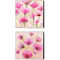 Framed 'Pink Love 2 Piece Canvas Print Set' border=