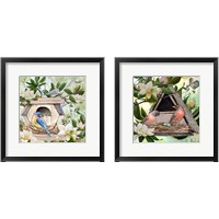 Framed 'Birdhouse  2 Piece Framed Art Print Set' border=