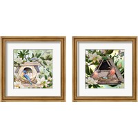 Framed 'Birdhouse  2 Piece Framed Art Print Set' border=