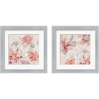 Framed 'Blushing Spring 2 Piece Framed Art Print Set' border=