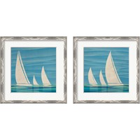 Framed 'Water Journey 2 Piece Framed Art Print Set' border=